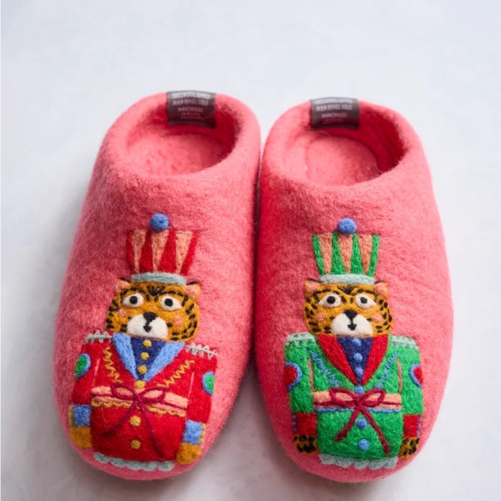 French Knot Nutcracker Slippers - image 1